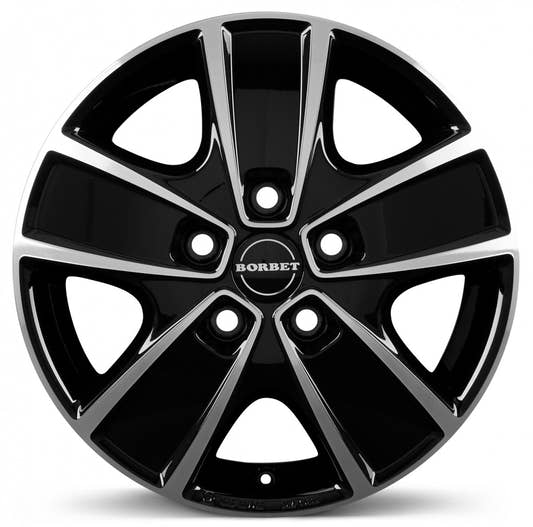 Borbet CWG black polished 6x16 ET68 - LK5/118 ML71.1