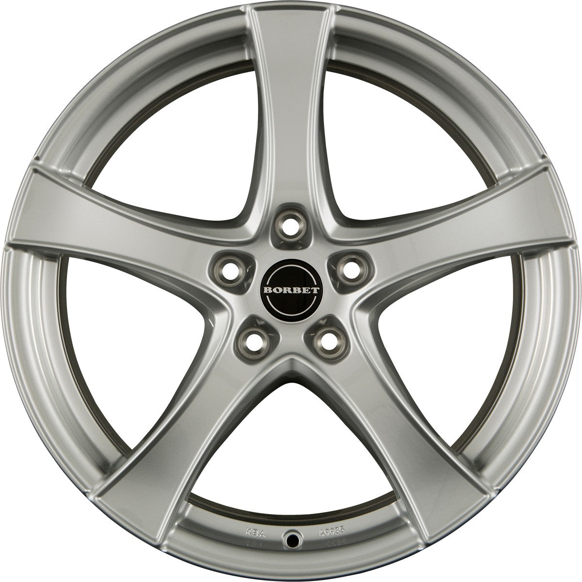 Borbet F2 brilliant silver 5.5x14 ET35 - LK4/100 ML57.1