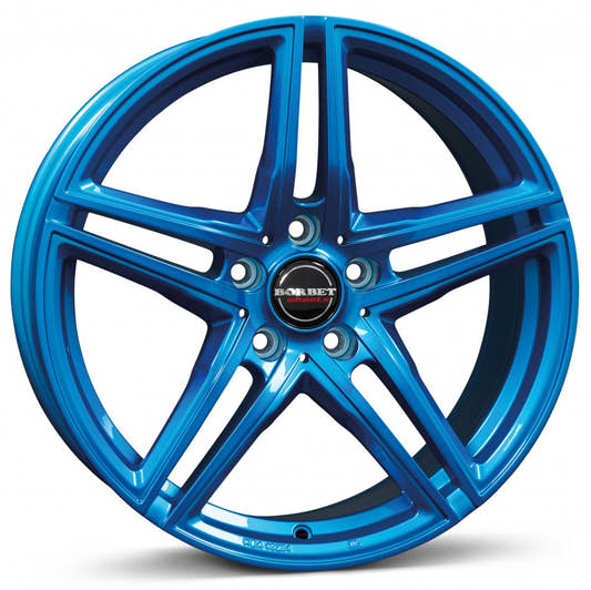 Borbet XRT candy blue Alufelge 8.5x19 Zoll ET40 LK 5x112 ML72.5