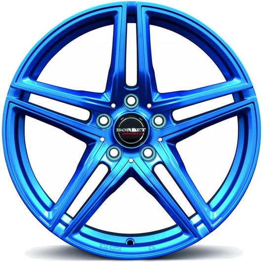 Borbet XRT candy blue Alufelge 8.5x19 Zoll ET40 LK 5x112 ML72.5