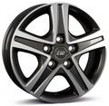 Borbet CWD mistral anthracite glossy polished Alufelge 7x17 Zoll ET51 LK 5x112 ML66.5