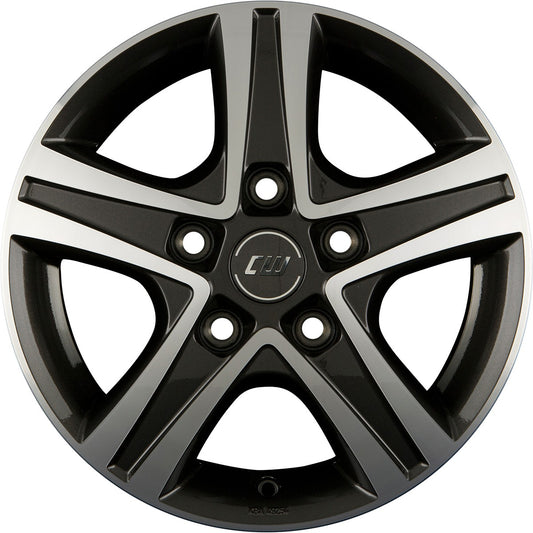 Borbet CWD mistral anthracite glossy polished 7x17 ET51 - LK5/112 ML66.5