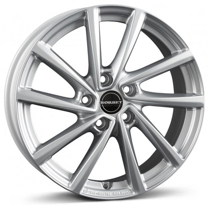 Borbet V crystal silver 7x17 ET49 - LK5/112 ML57.1