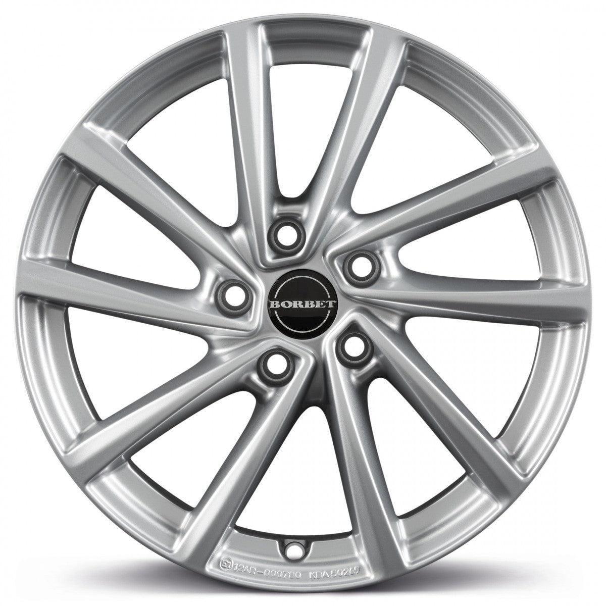 Borbet V crystal silver 7x17 ET54 - LK5/112 ML66.6