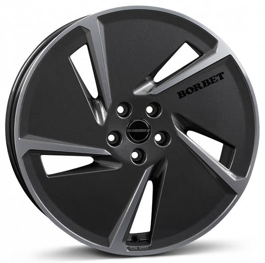 Borbet AE mistral anthracite polished glossy Alufelge 7.5x20 Zoll ET50 LK 5x114.3 ML72.5