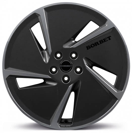 Borbet AE mistral anthracite polished glossy Alufelge 7.5x20 Zoll ET50 LK 5x114.3 ML72.5