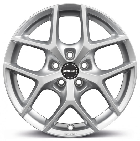 Borbet Y crystal silver 7x16 ET45 - LK5/108 ML72.5