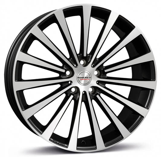Borbet BLX black polished matt 8.5x20 ET24 - LK5/112 ML66.5