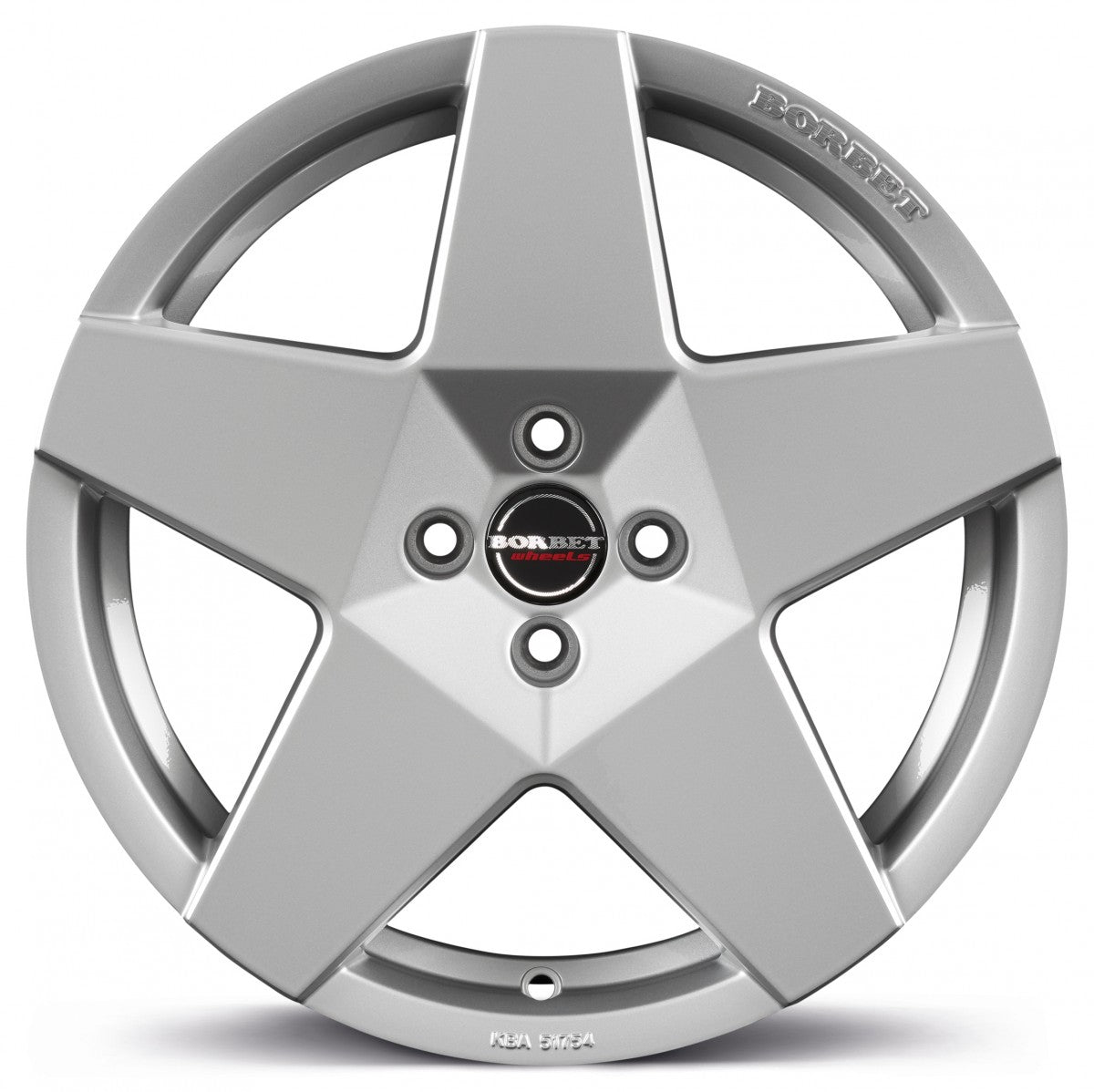 Borbet A brilliant silver 8x17 ET30 - LK5/112 ML66.5