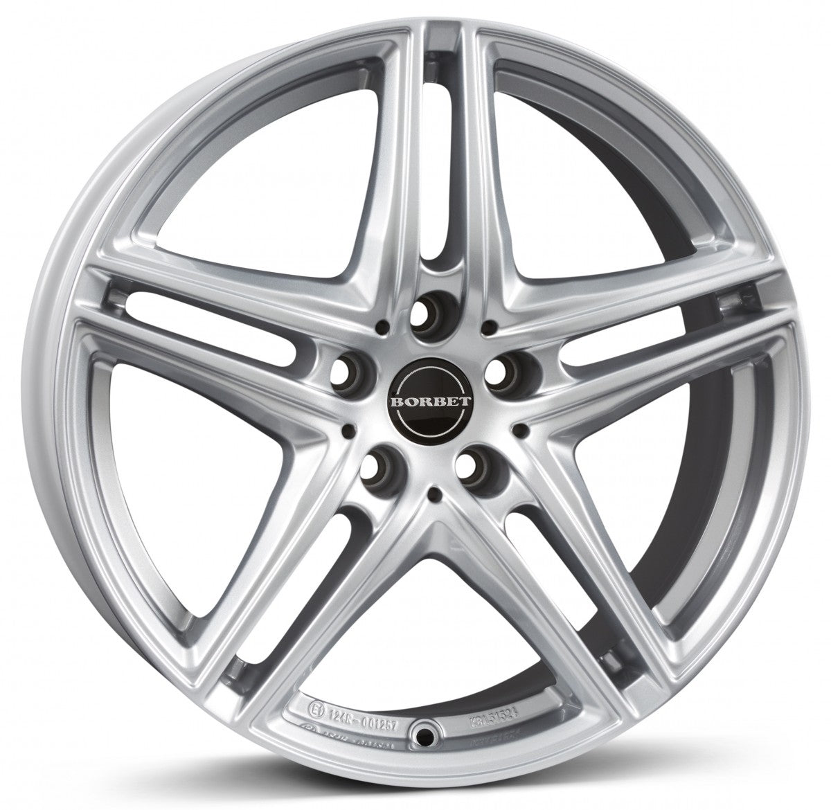 Borbet XR brilliant silver 7.5x17 ET29 - LK5/112 ML66.6