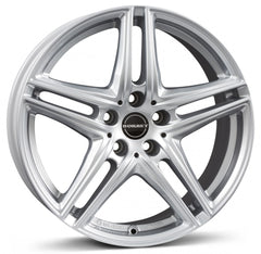 Borbet XR brilliant silver Alufelge 8x18 Zoll ET31 LK 5x112 ML66.5