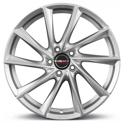 Borbet VTX brilliant silver Alufelge 9.5x19 Zoll ET51 LK 5x112 ML66.5
