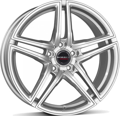 Borbet XRT brilliant silver 8x17 ET45 - LK5/112 ML72.5