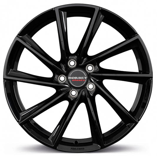 Borbet VTX black glossy 6.5x20 ET33 - LK5/114.3 ML66.1