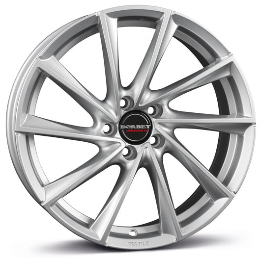 Borbet VTX brilliant silver 6.5x20 ET33 - LK5/114.3 ML66.1
