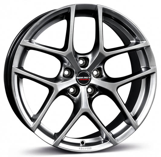 Borbet Y hyper silver 19-Zoll 9x19 ET24 - LK5/112 ML66.5