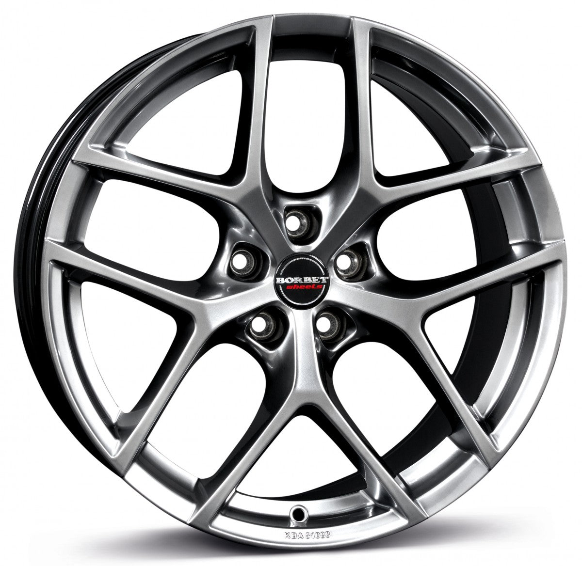 Borbet Y hyper silver 19-Zoll 9x19 ET24 - LK5/112 ML66.5