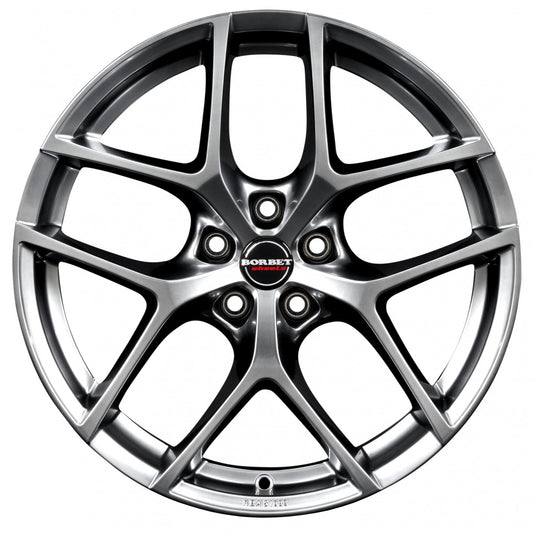 Borbet Y hyper silver 19-Zoll 9x19 ET24 - LK5/112 ML66.5