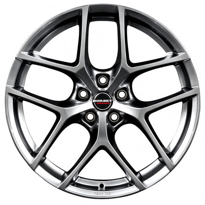 Borbet Y hyper silver 19-Zoll 8x19 ET50 - LK5/112 ML72.5