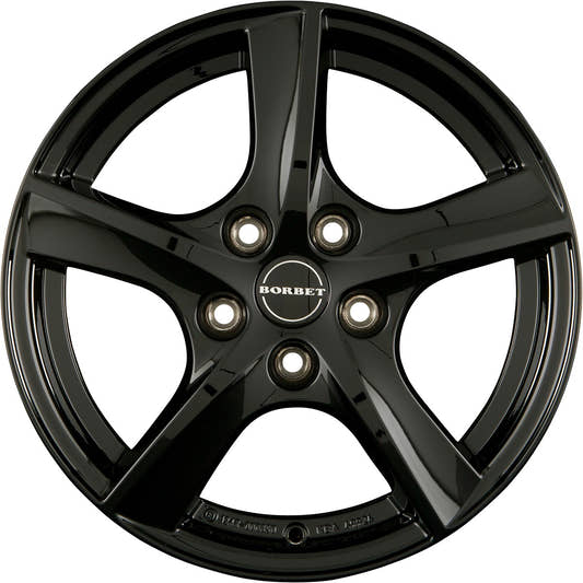 Borbet TL black glossy 5-Speiche 5.5x15 ET46 - LK5/112 ML66.6