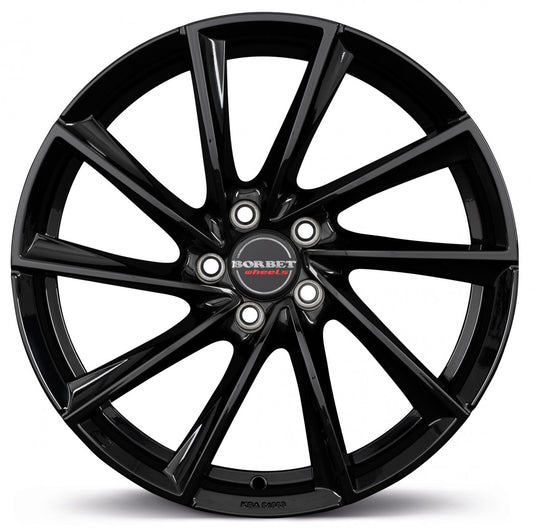 Borbet VTX black glossy 8x18 ET38 - LK5/115 ML70.27