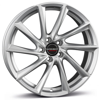 Borbet VTX brilliant silver 8x18 ET38 - LK5/115 ML70.27