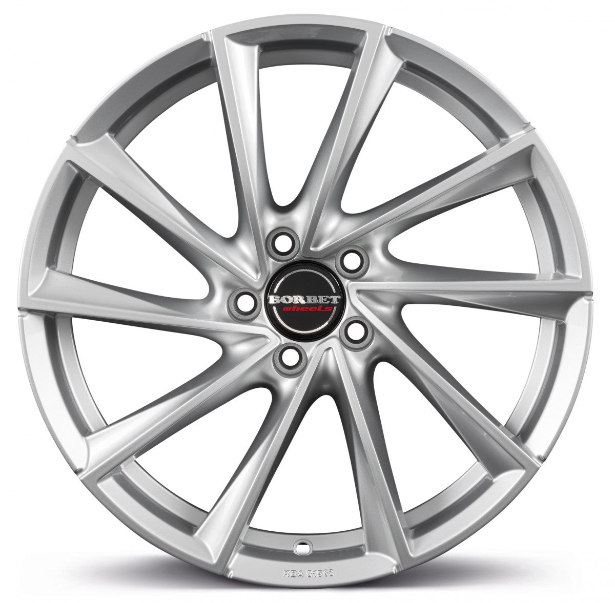 Borbet VTX brilliant silver 8x18 ET38 - LK5/115 ML70.27
