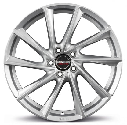 Borbet VTX brilliant silver 8x18 ET38 - LK5/115 ML70.27