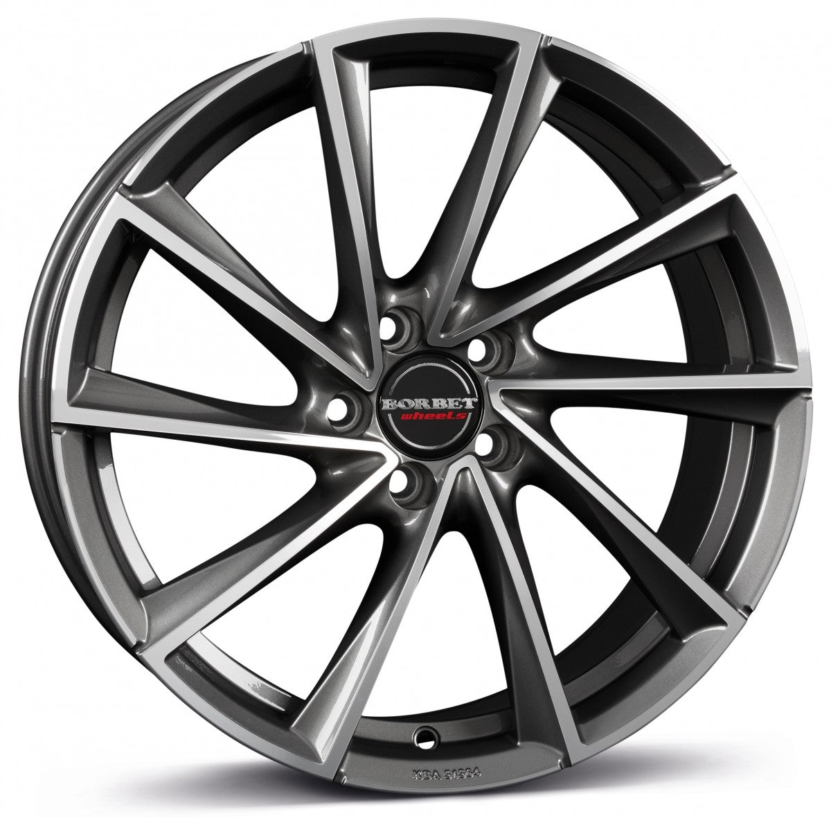 Borbet VTX graphite polished 8x18 ET38 - LK5/115 ML70.27