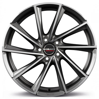Borbet VTX graphite polished 8x18 ET48 - LK5/112 ML66.6