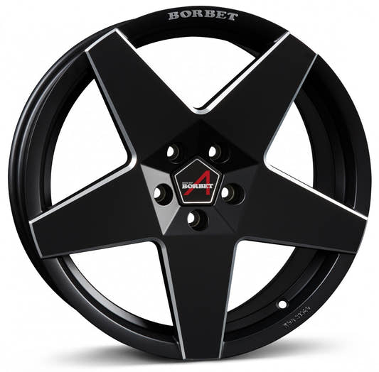 Borbet A black matt Alufelge 8.5x20 Zoll ET35 LK 5x120 ML64