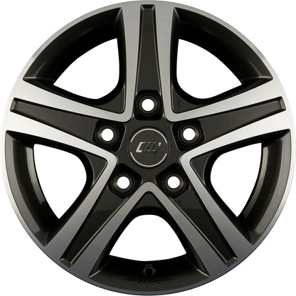 Borbet CWD mistral anthracite glossy polished 6x16 ET68 - LK5/118 ML71.1
