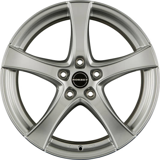 Borbet F2 brilliant silver Alufelge 6.5x17 Zoll ET47 LK 5x100 ML57.1