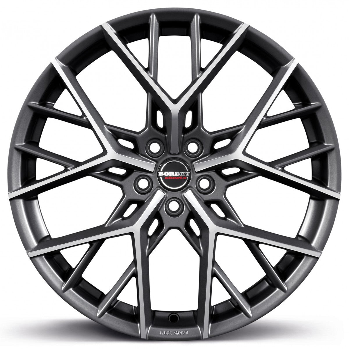 Borbet BY titan polished matt 8.5x19 ET42 - LK5/108 ML72.5