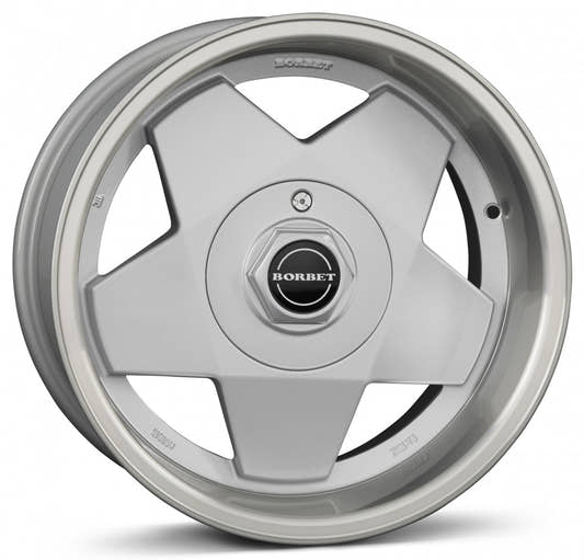 Borbet A silver rim polished 7x15 ET35 - LK4/100 ML64