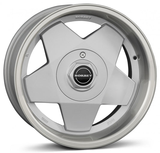 Borbet A silver rim polished 7x15 ET35 - LK4/100 ML64