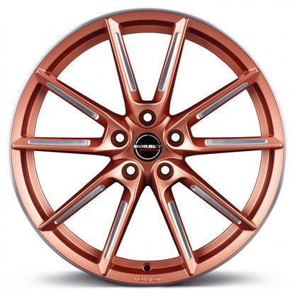 Borbet LX copper matt spoke rim polished 8x19 ET44 - LK5/112 ML57.1