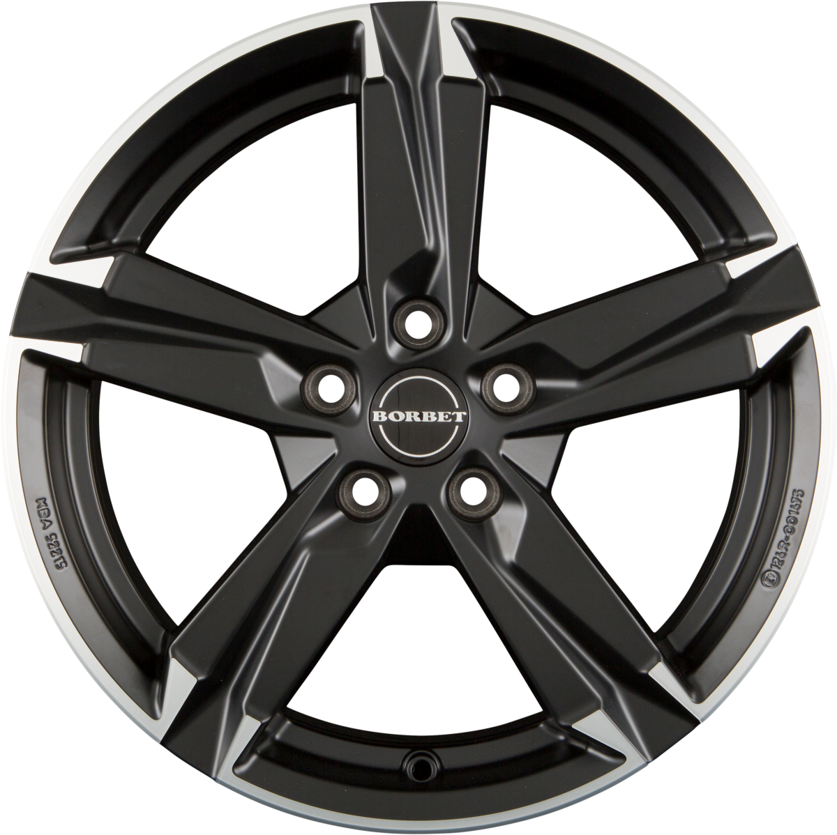 Borbet T10 matt black polished Alufelge 7x17 Zoll ET50 LK 5x108 ML63.4 – Bild 3
