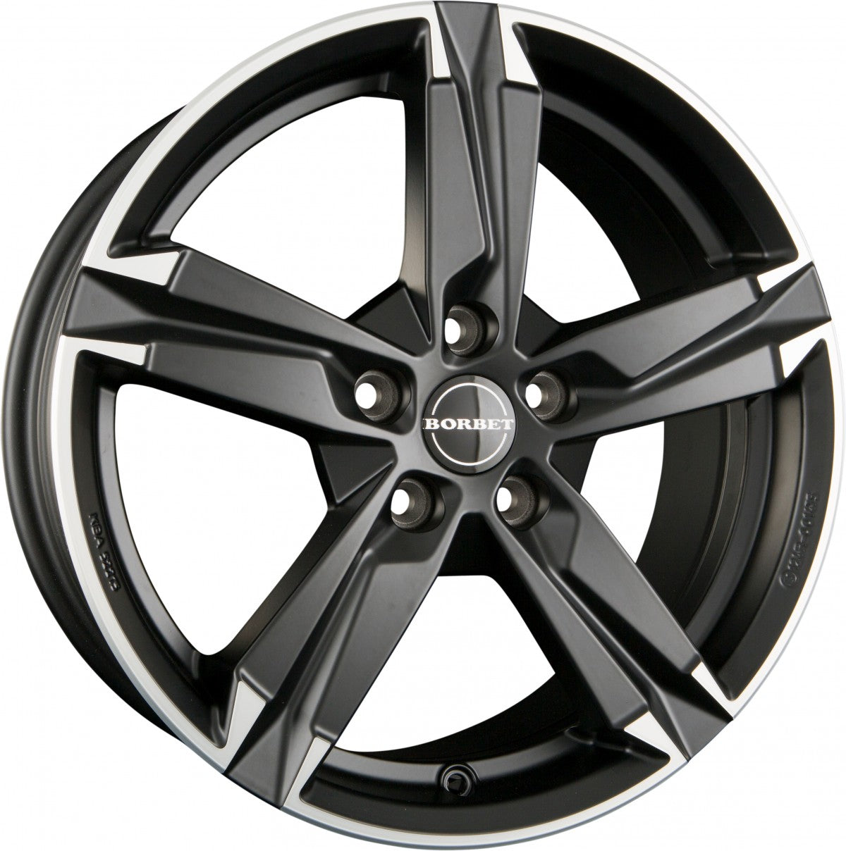 Borbet T10 matt black polished Alufelge 7x17 Zoll ET50 LK 5x108 ML63.4