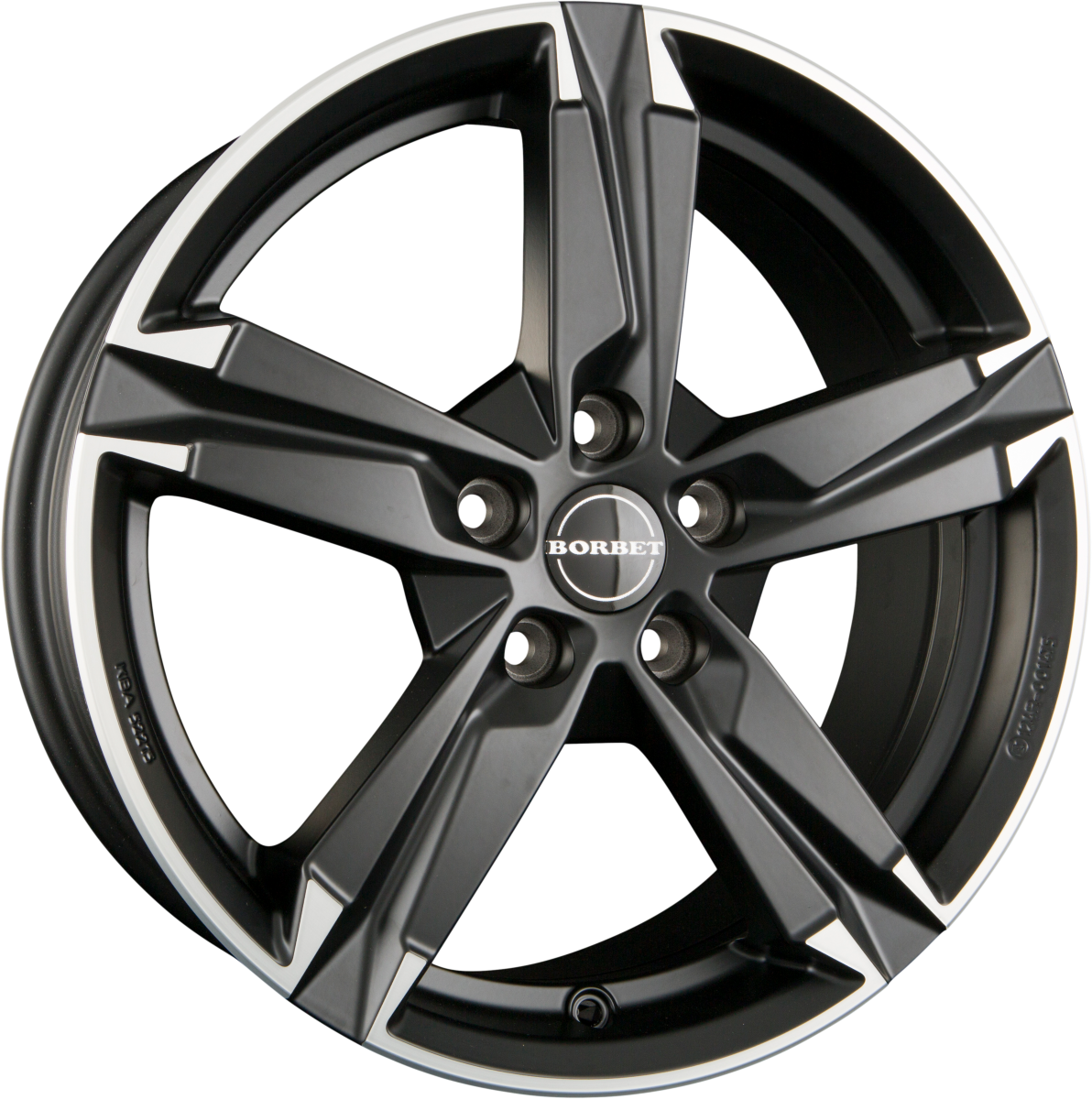 Borbet T10 matt black polished Alufelge 7x17 Zoll ET50 LK 5x108 ML63.4 – Bild 4