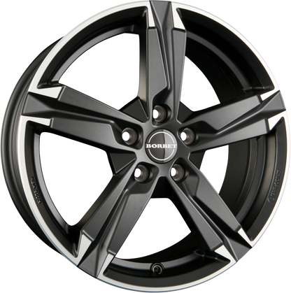 Borbet T10 matt black polished Alufelge 7x17 Zoll ET50 LK 5x108 ML63.4 – Bild 4