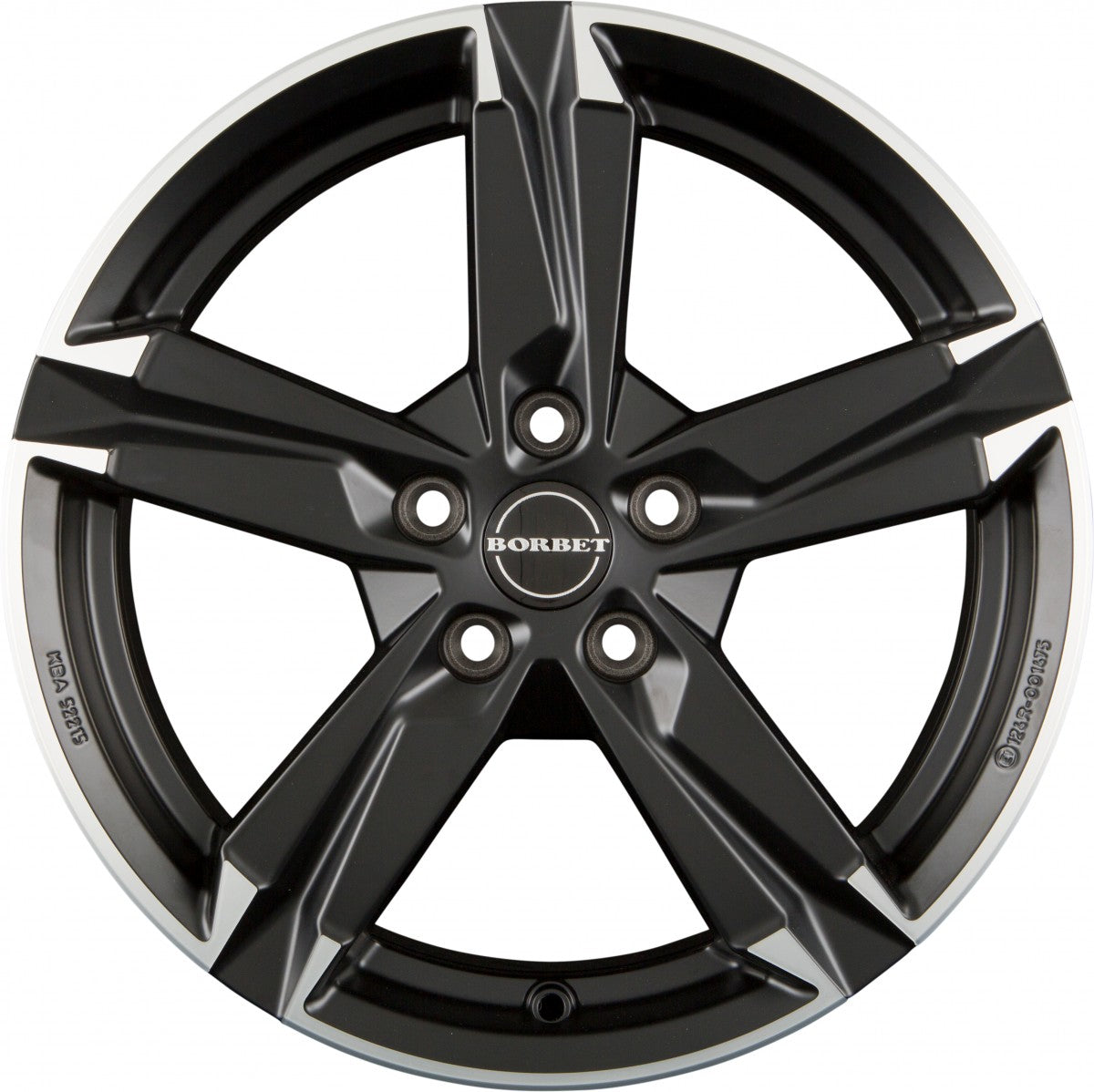 Borbet T10 matt black polished Alufelge 7x17 Zoll ET50 LK 5x108 ML63.4 – Bild 2