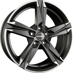 Borbet T10 matt black polished Alufelge 8x18 Zoll ET40 LK 5x112 ML72.5