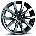 Borbet CW5 mistral anthracite glossy polished Alufelge 7.5x18 Zoll ET48 LK 5x112 ML66.5