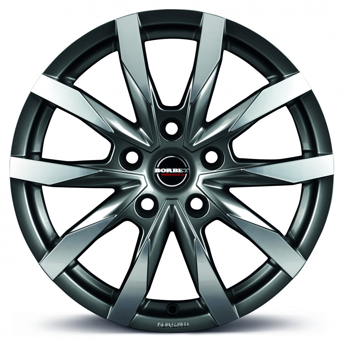Borbet CW5 mistral anthracite glossy polished 7.5x18 ET53 - LK5/118 ML71.1
