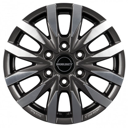 Borbet CW6 mistral anthracite glossy polished Alufelge – Bild 2