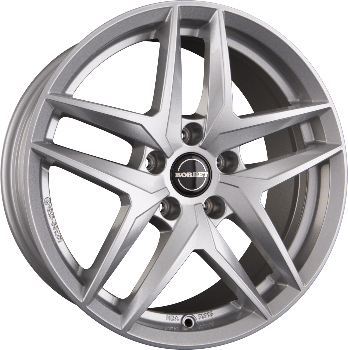 Borbet Z Crystal Silver Alufelge 7.5x17 Zoll ET36 LK 5x112 ML66.6 – Bild 4
