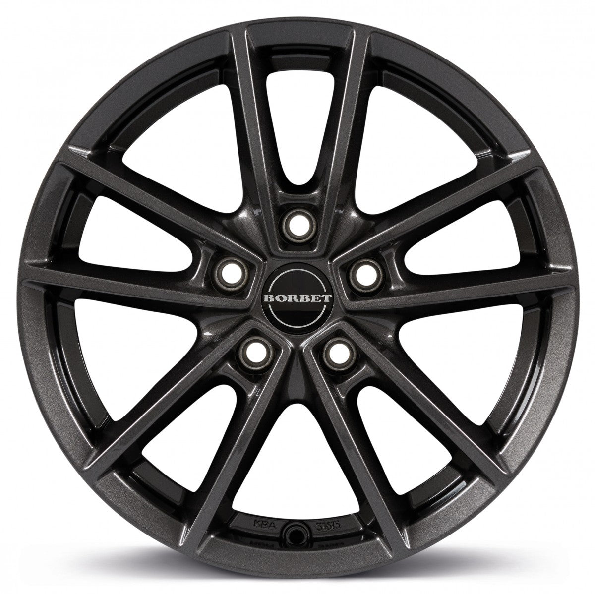 Borbet W mistral anthracite glossy 8x18 ET40 - LK5/112 ML66.5
