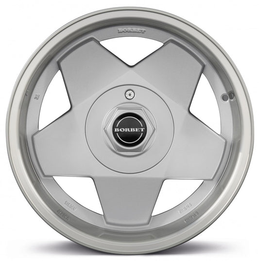 Borbet A silver rim polished 7x15 ET35 - LK4/108 ML57.1