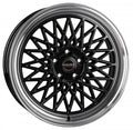 Borbet B black rim polished 8x17 ET35 - LK5/112 ML66.5